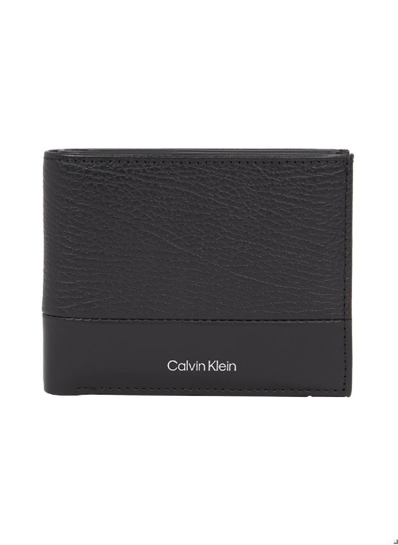 Men's Bifold Wallet - Leather, Black