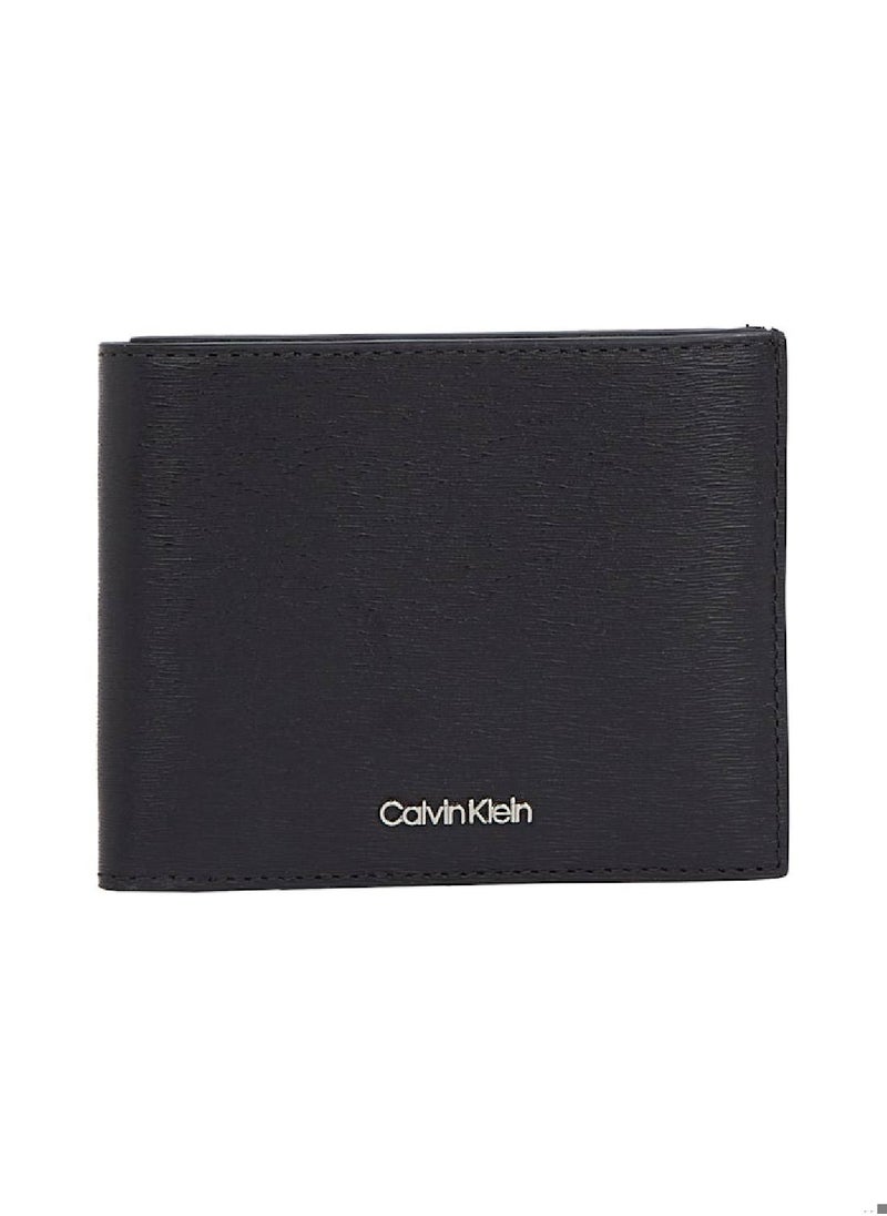 Men's RFID Billfold Wallet - Leather, Black