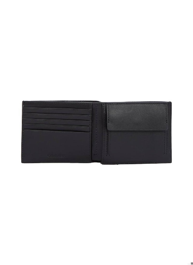 Men's RFID Billfold Wallet - Leather, Black