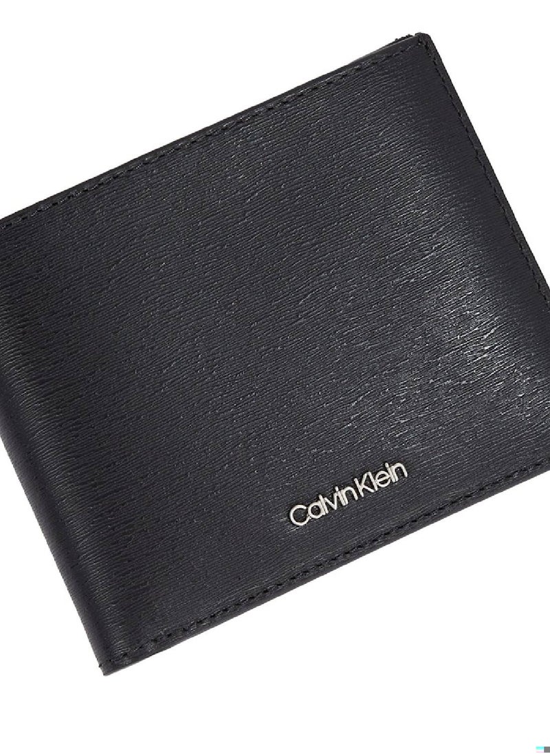 Men's RFID Billfold Wallet - Leather, Black