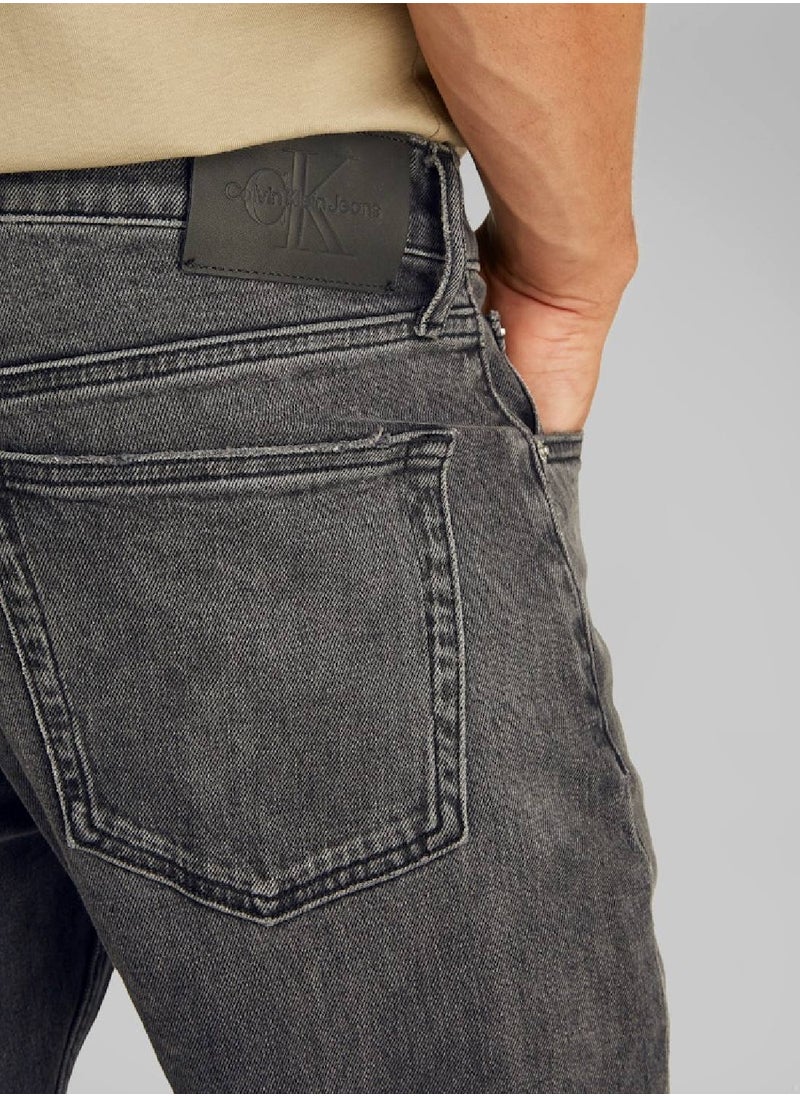 Men's Slim Taper Jeans - Cotton, Black