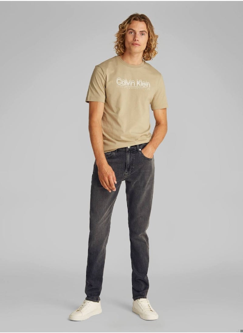 Men's Slim Taper Jeans - Cotton, Black