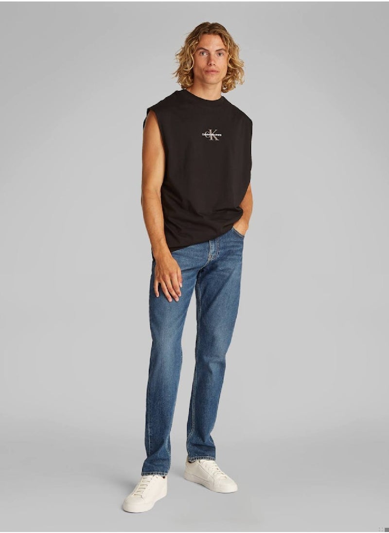 Men's Slim Jeans - Cotton, Blue