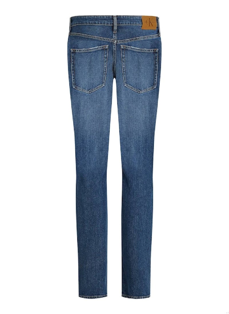 Men's Slim Jeans - Cotton, Blue