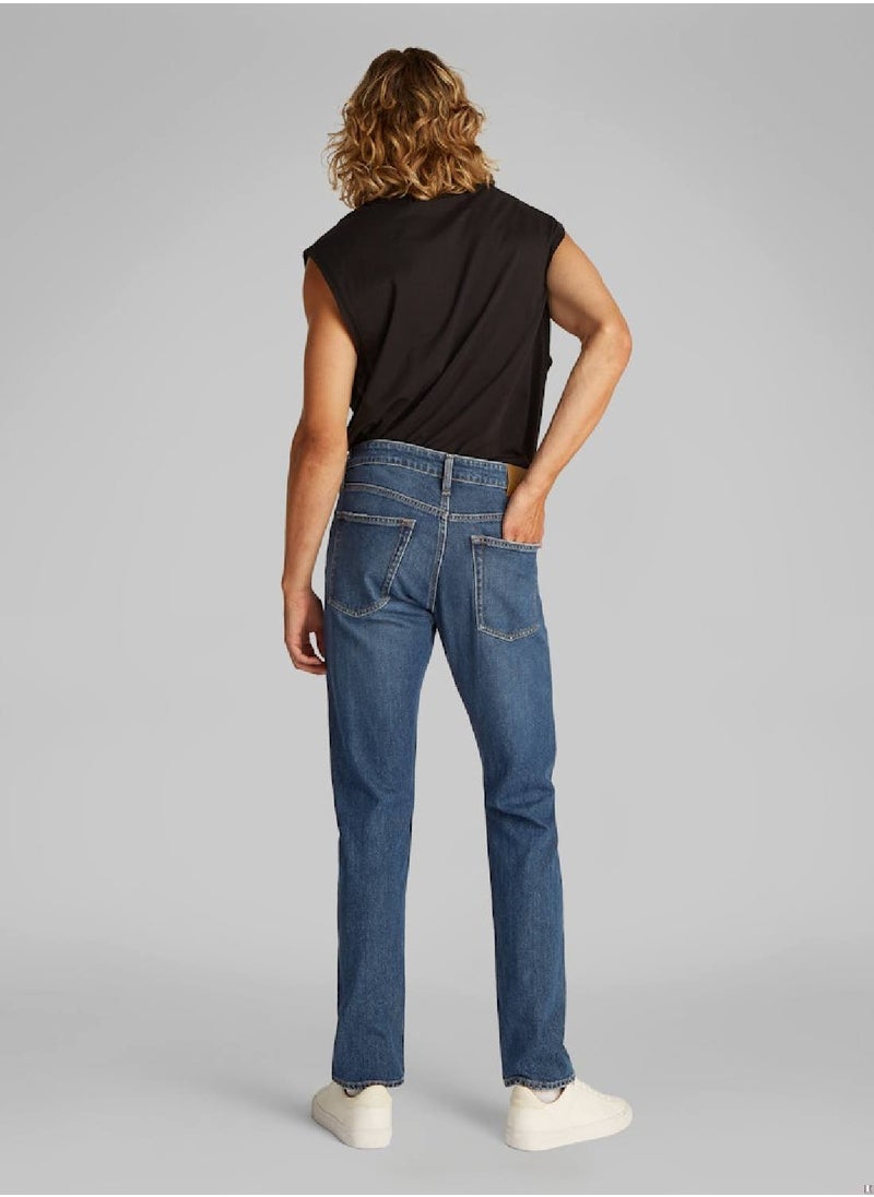 Men's Slim Jeans - Cotton, Blue