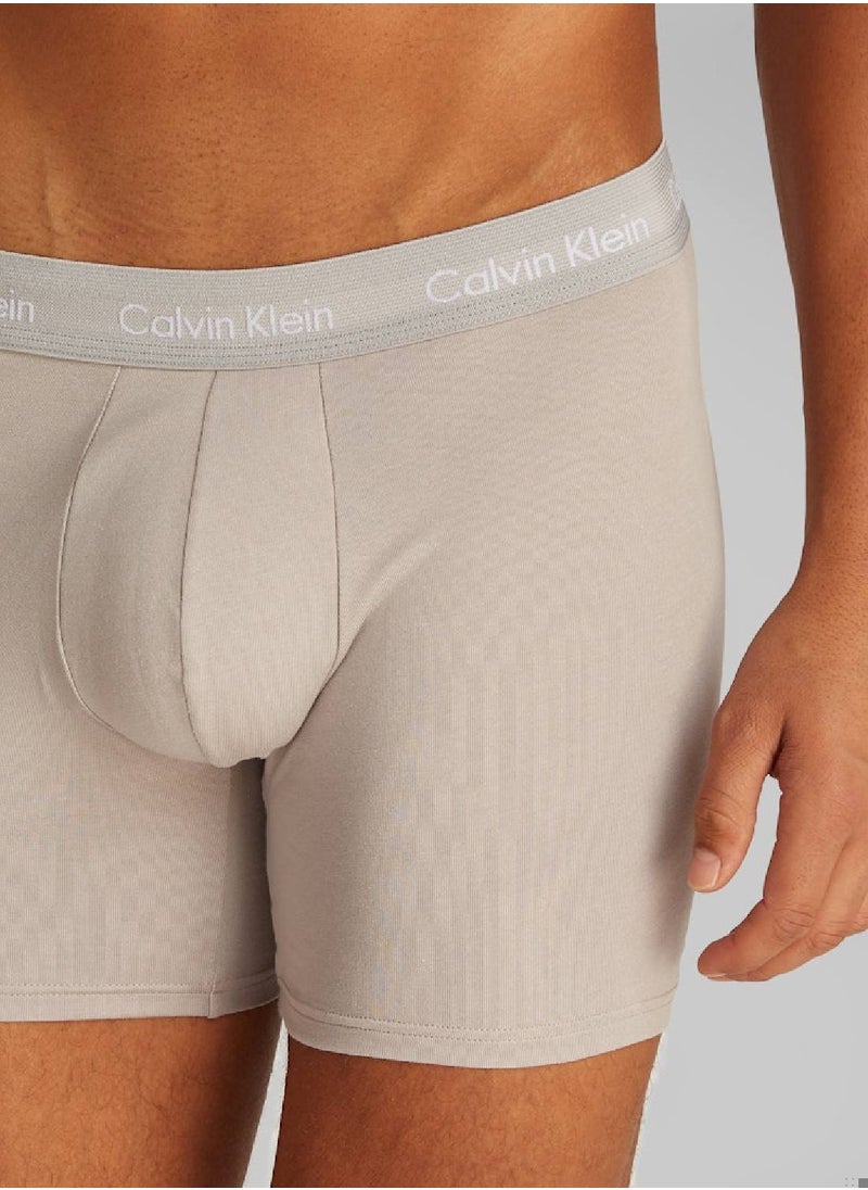 Men's 3 Pack Boxer Briefs - Cotton, Multicolour