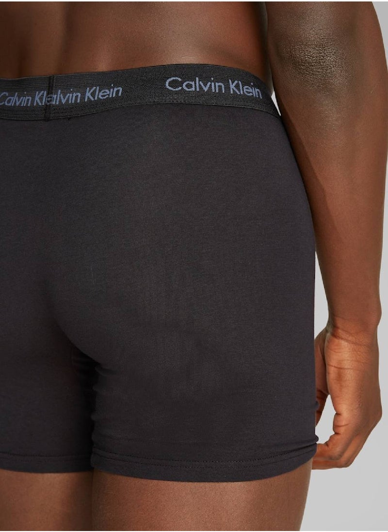 Men's  3 Pack Boxer Briefs - Cotton, Multicolour