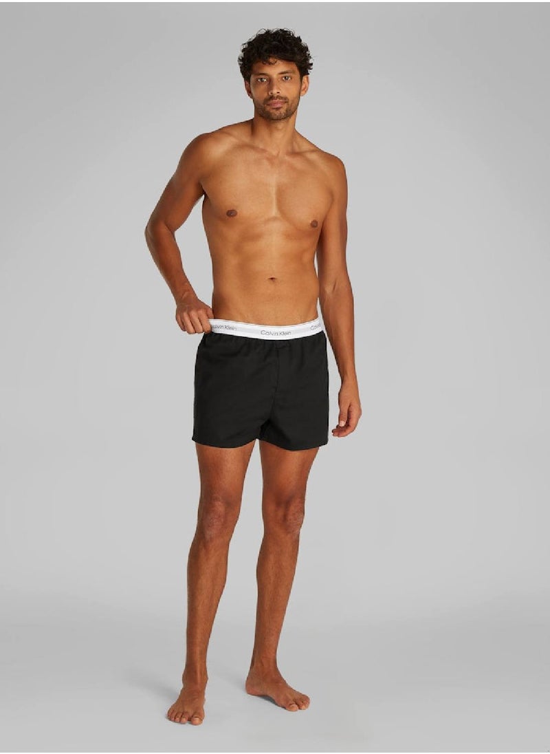 Men's 3 Pack Slim Fit Boxers - Icon Cotton Stretch - Cotton, Black