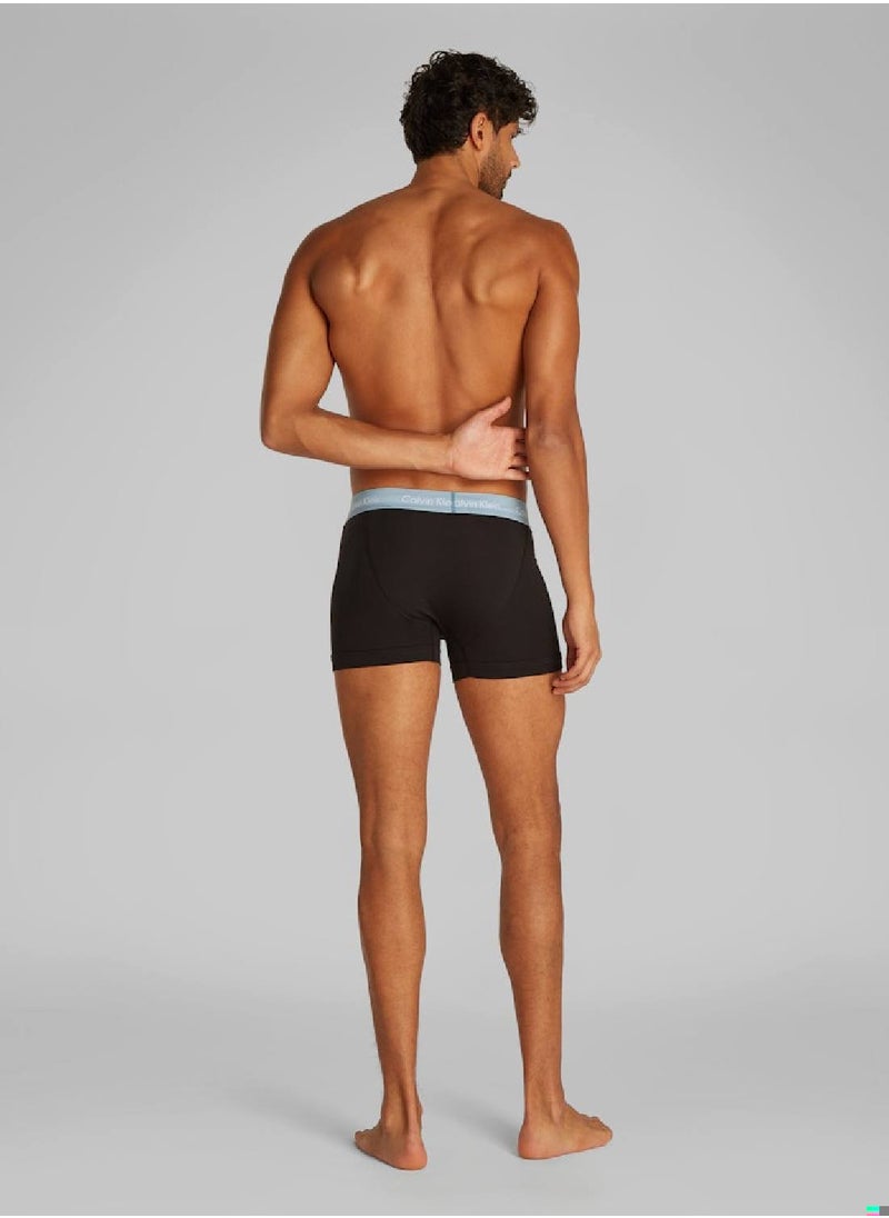 Men's 3 Pack Trunks - Cotton, Multicolour