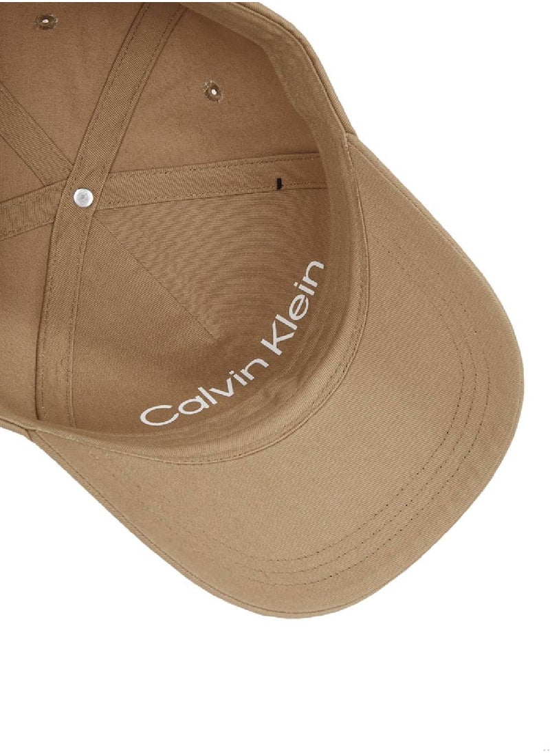 Men's  Twill Cap - Cotton, Beige