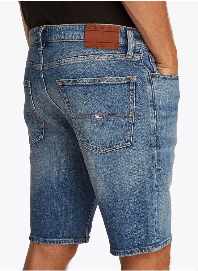 Men's Scanton Slim Denim Shorts - Cotton, Blue