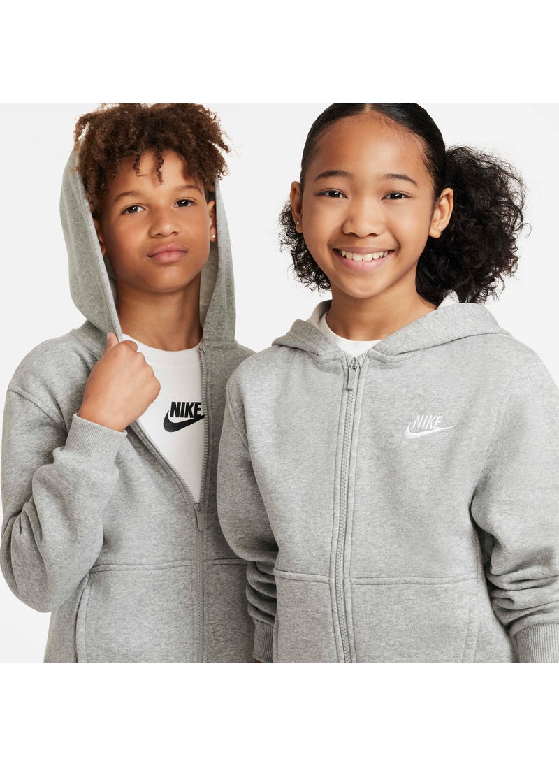Kids' Sportswear Club Fleece Full-Zip Hoodie