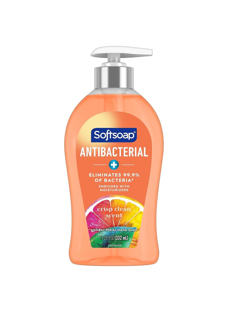 Softsoap Antibacterial Liquid Hand Soap Pump, Crisp Clean, 11.25 fl. oz. (US03562A)