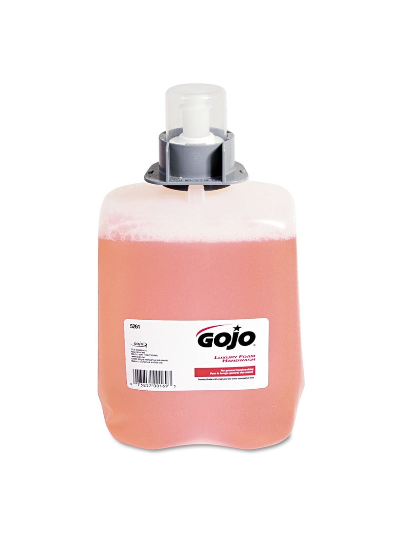 Gojo 5261-02 Luxury Foam Handwash, Cranberry (Pack of 2)
