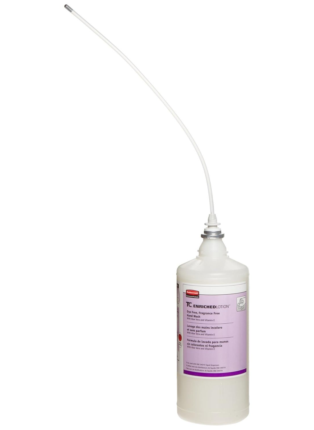 Rubbermaid Commercial Products OneShot Dye & Fragrance Free Lotion Hand Soap Refill, 800mL, Compatible with RCP's Touchless OneShot Foam Dispensers, for Restrooms in Restaurants/Offices