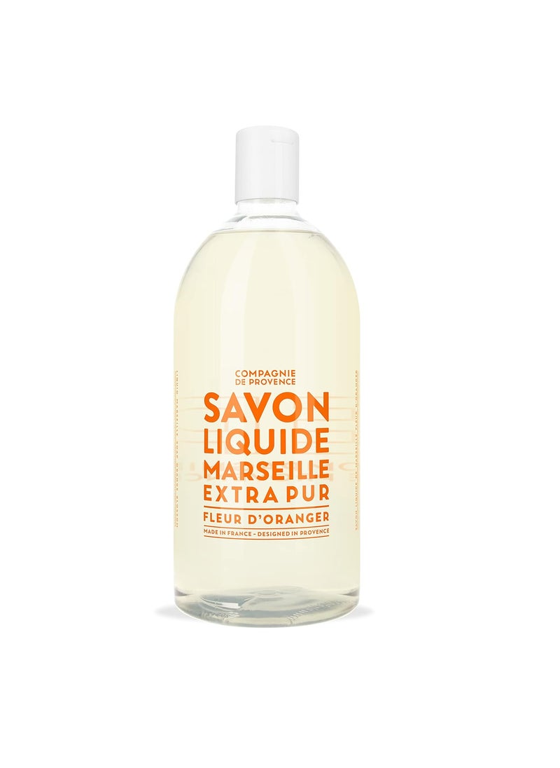 Compagnie de Provence Savon de Marseille Extra Pure Liquid Soap - Orange Blossom - 33.8 fl oz Plastic Bottle Refill