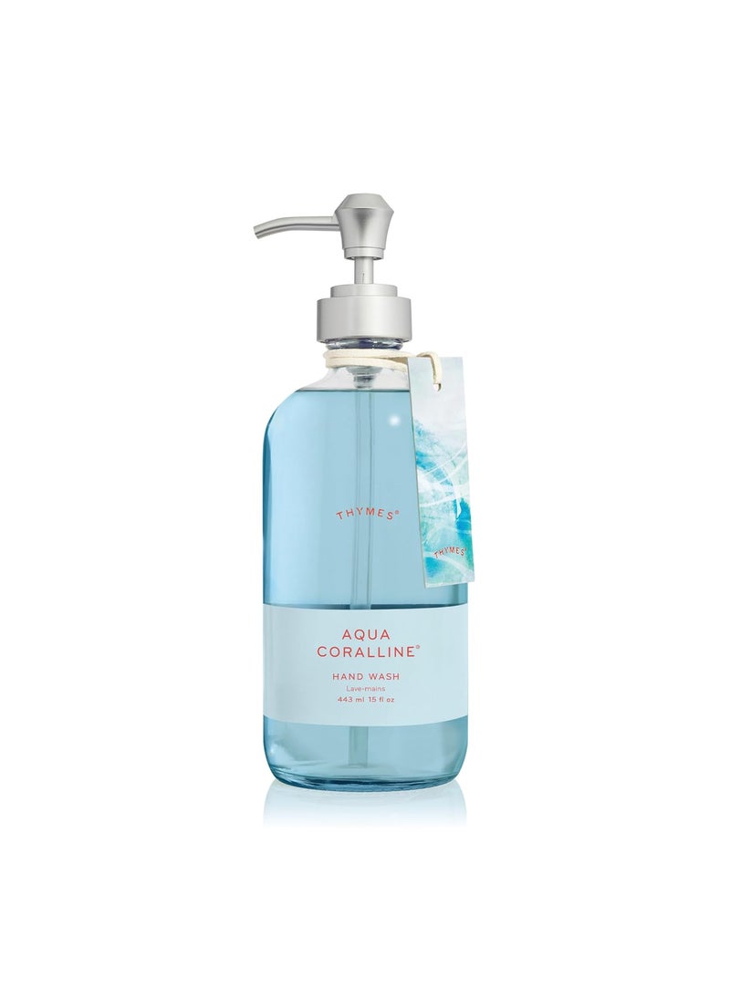 Thymes Large Hand Wash - Aqua Coralline - 15 Fl Oz