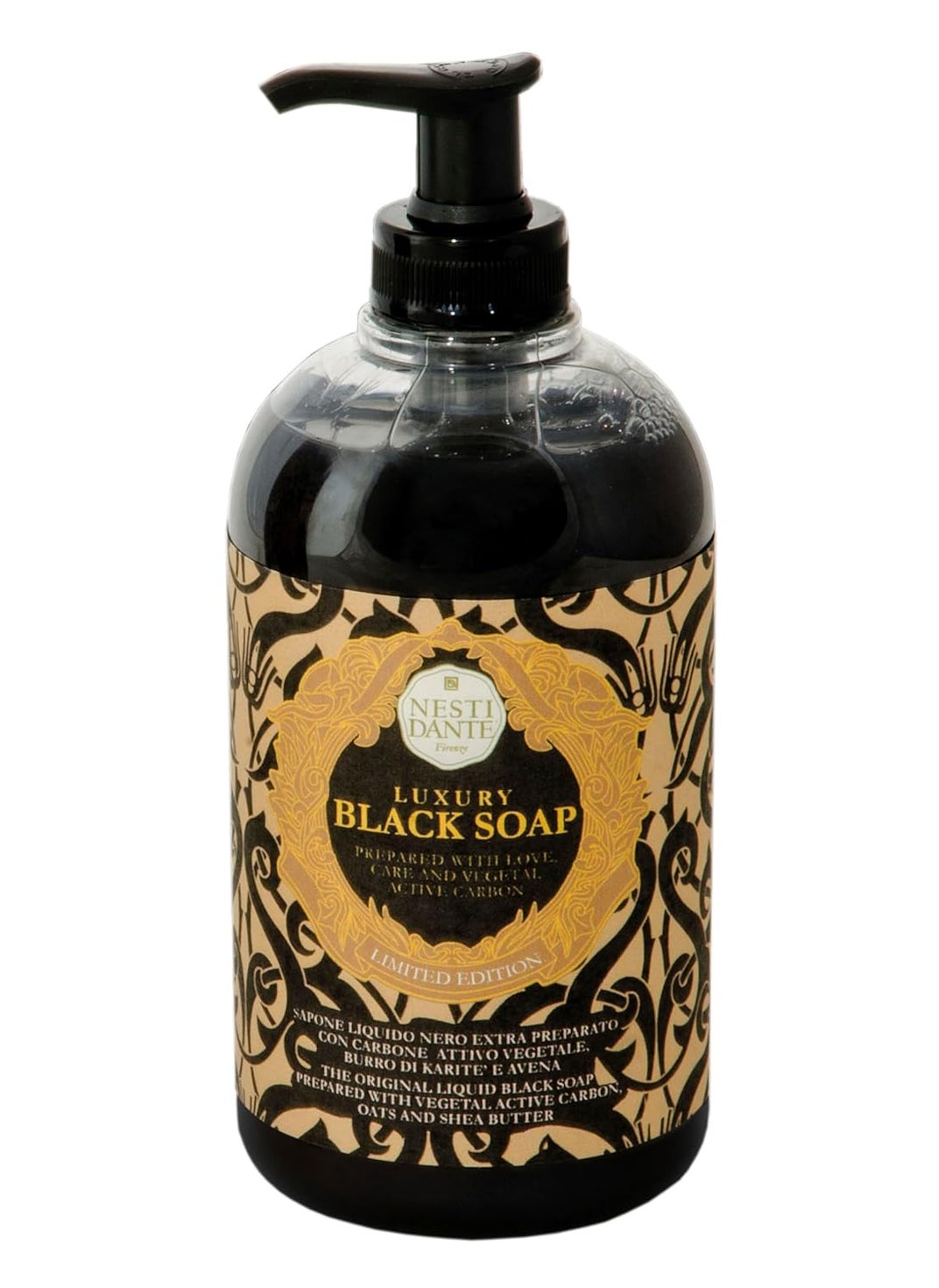 Nesti Dante 251242 16.9 oz Luxury Liquid Black Soap with Vegetal Active Carbon