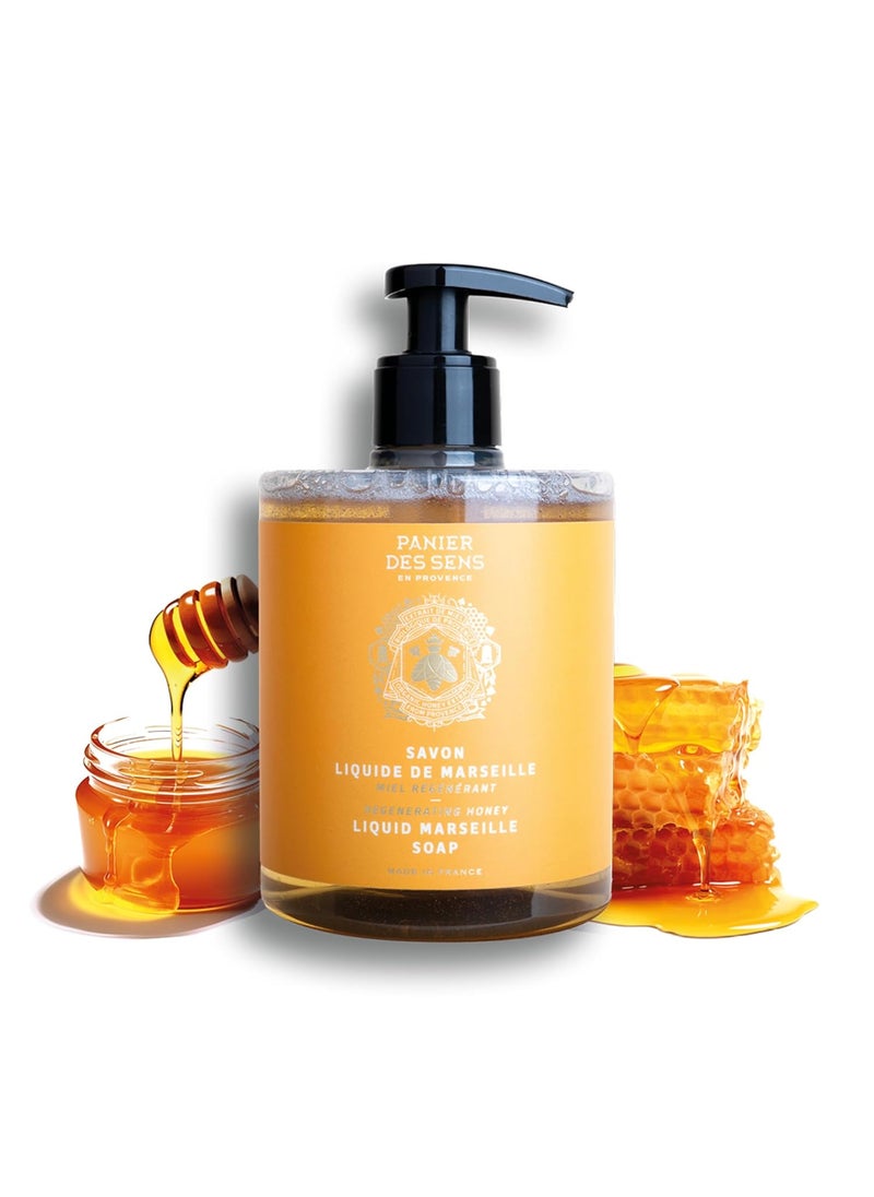 Panier des Sens  Liquid Hand Soap  Honey Hand Wash  French Marseille Moisturizing Hand Soap with Coconut Oil  Refillable Kitchen  Bathroom Hand Soap  97 Natural Ingredients 169 Floz