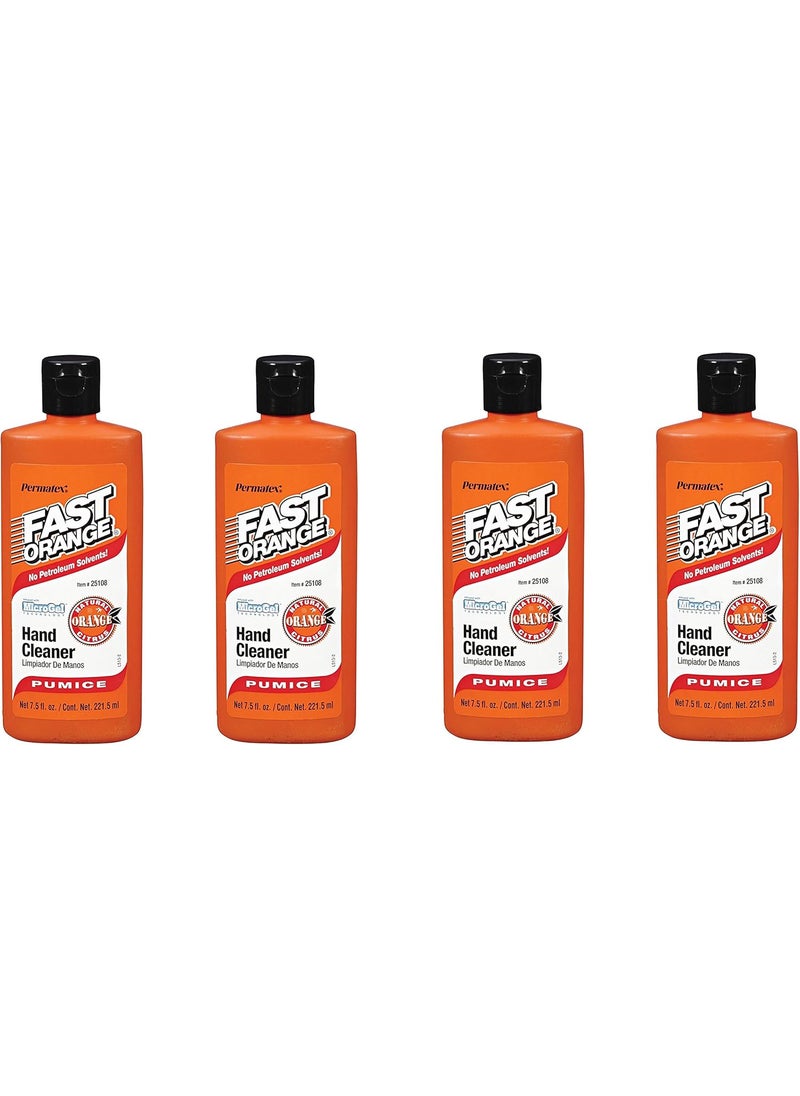 Permatex ® Fast Orange Fine Pumice Lotion Hand Cleaner - 7.5 Fluid Ounce (4)