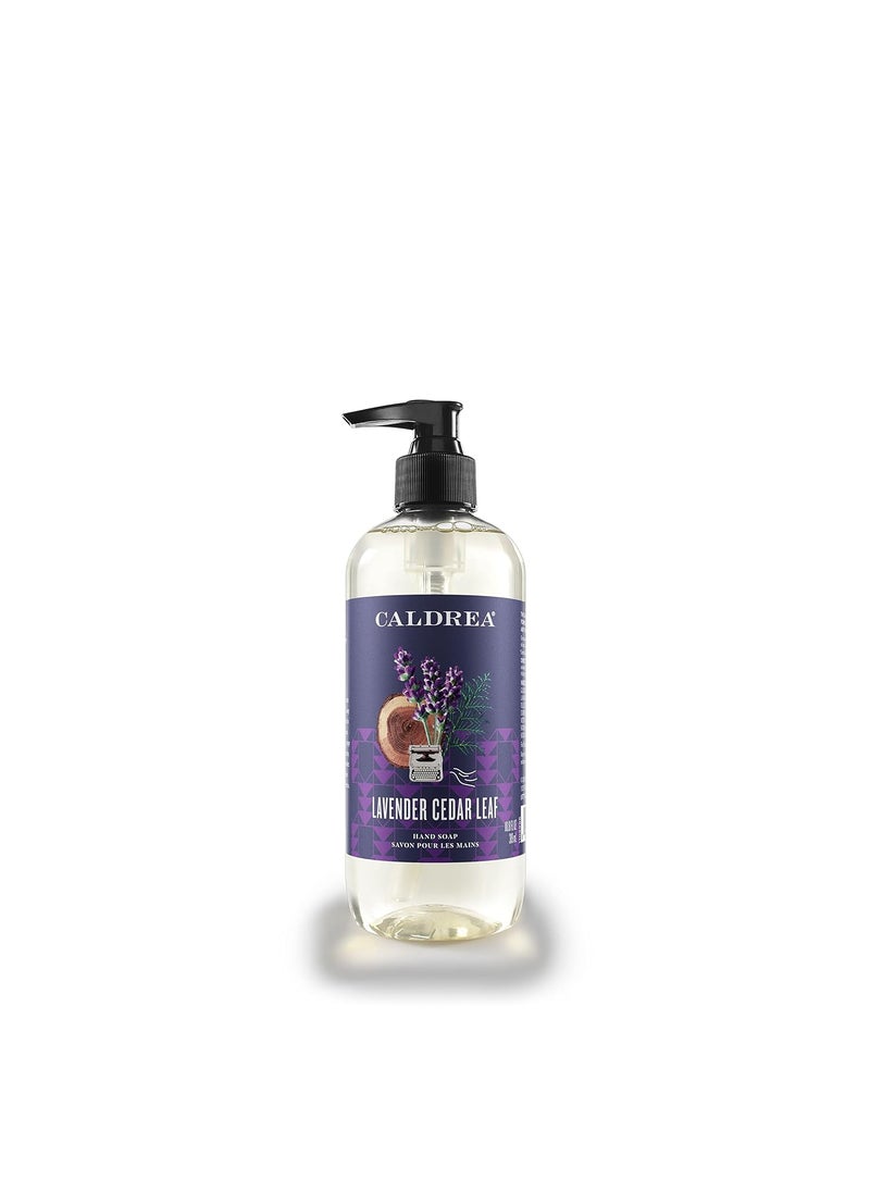 Caldrea Hand Wash Soap, Aloe Vera Gel, Olive Oil And Essential Oils To Cleanse And Condition, Lavender Cedar Leaf Scent, 10.8 Oz