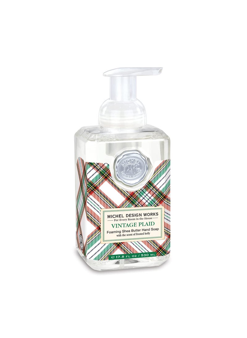Michel Design Works Foaming Hand Soap, Vintage Plaid
