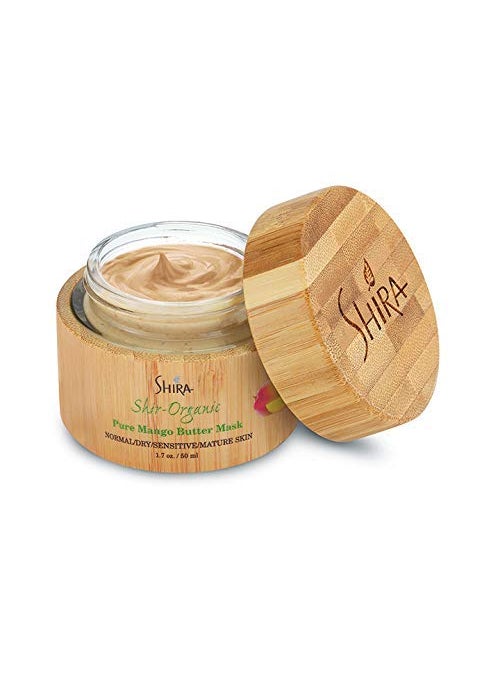 Shira Shir-Organic Pure Mango Butter Facial MaskImproves Skin Textures Leaves Skin Hydrated & Radiant Best for NormalSuits on Dry to Mature & Sensitive Skin Types (50ML)