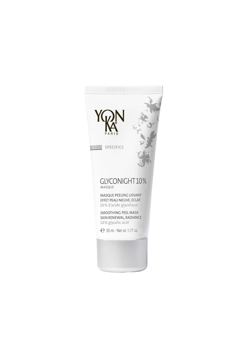 Yon-Ka Glyconight 10% Peel Masque (50ml/1.77 oz) Anti-Aging Face Mask, Skin Renewal for Wrinkles and Pore Reduction with Glycolic Acid