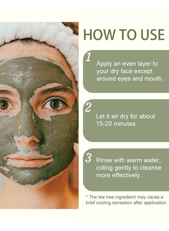 Recovery Mud Mask, Relief Mud Mask for Face & Body,Deep Cleansing & Hydrating Clay Mask, Deep Pore Cleanser  Face & Body Mask, Nature-Derived Ingredients, 75ml