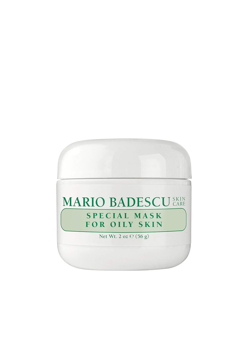 Mario Badescu Clay Face Mask for Men and Women, Pore Minimizer Skin Care Facial Mask Formulated with Nutrient-Rich Key Ingredients, Purifying and Hydrating Clay Mud for Face