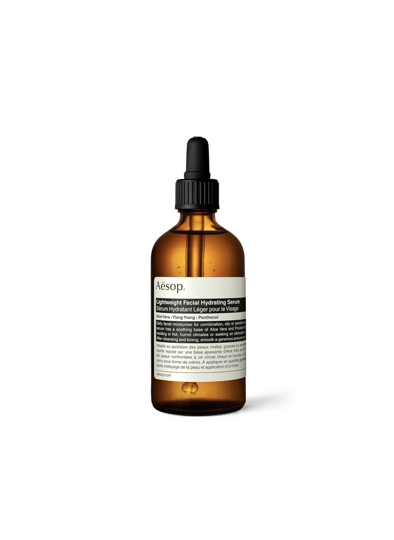 Aesop Lightweight Facial Hydrating Serum | Aloe Vera, Ylang Ylang & Panthenol | Soothes & Hydrates Oily, Sensitive Skin | Ideal for Warm or Humid Climates | 3.3 oz
