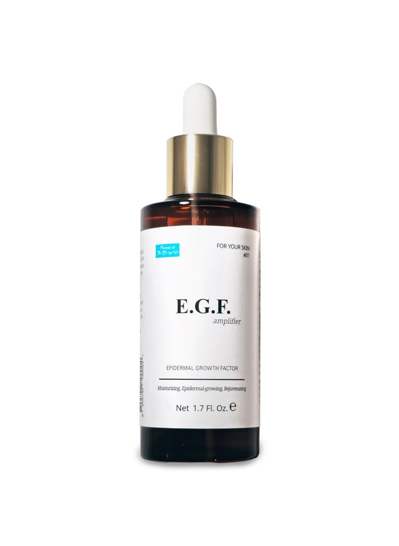EGF Serum Epidermal Growth Factor 1.7 Fl. Oz. / 50ml / face serum cosmetic ingredients for skin serum korean egf growth factor egf ample after microneedling