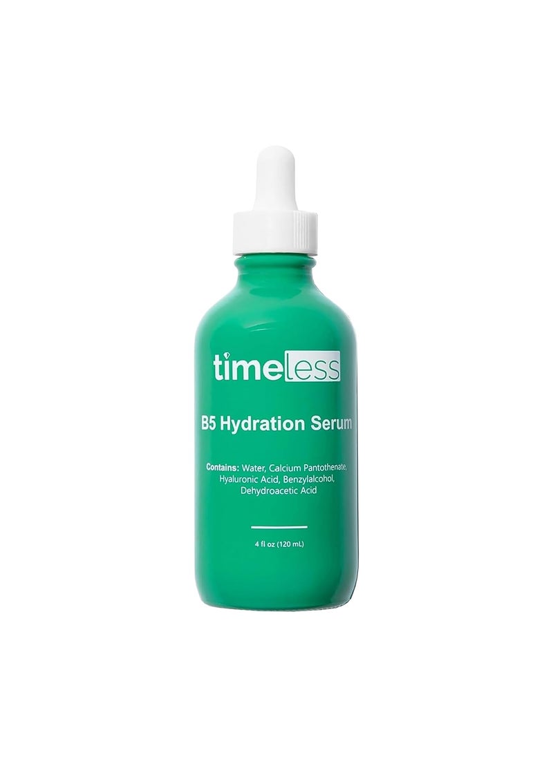 Timeless Skin Care Vitamin B5 Serum - Hydrating Face Serum with Hyaluronic Acid - Oil-Free - for Oily Skin - Fragrance-Free - 4 oz