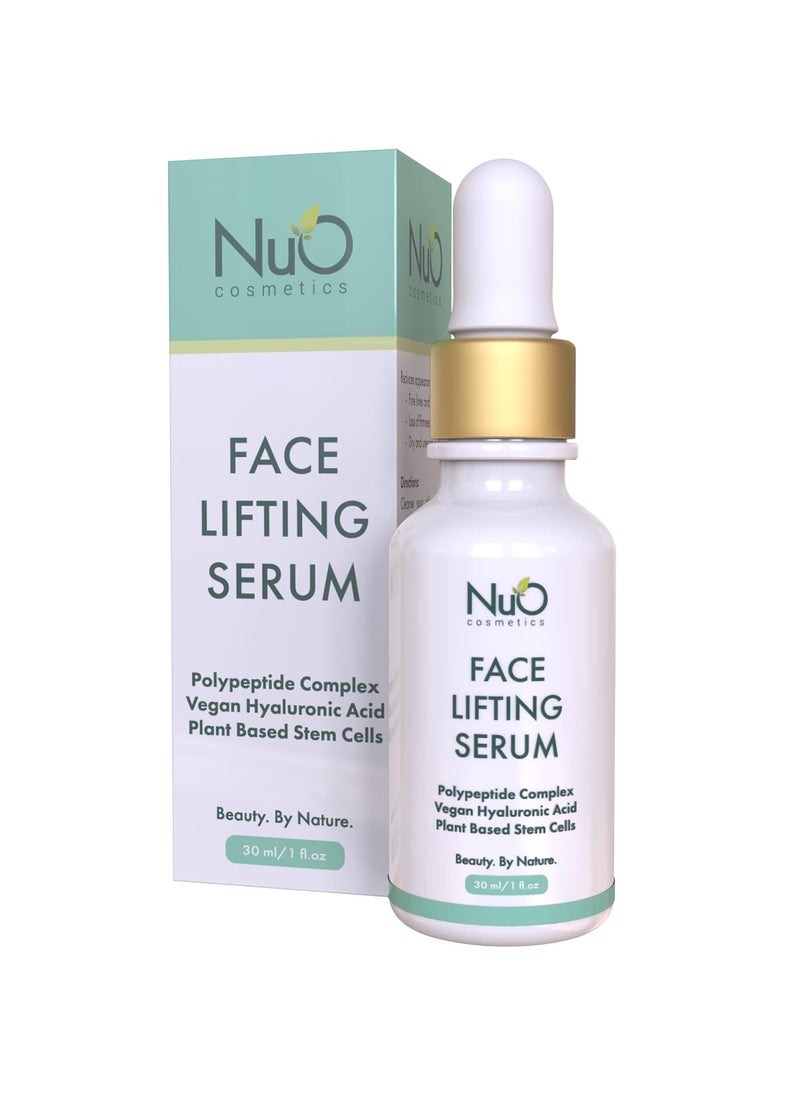 nuorganic Face Lifting Serum with Plant Stem Cells & Matrixyl 3000 - Advanced Anti-Aging to Minimize Fine Lines & Wrinkles - Vegan & Cruelty Free (1fl Oz)