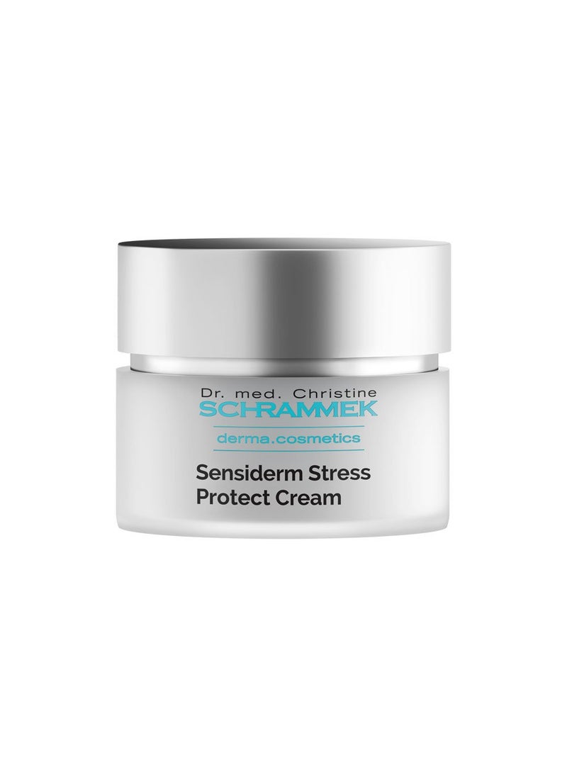 Sensiderm Stress Protect Cream (1.7 fl oz) - for Irritated & Dry Skin - Rich Day & Night Cream - with Panthenol & Aloe Vera - Day Cream - Face Moisturizer - Dr. Schrammek
