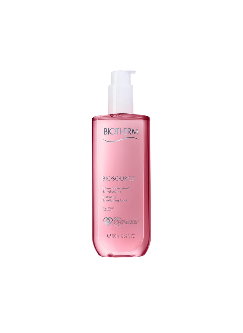 Biotherm Biosource Hydrating & Softening Toner for Dry Skin with Biotech Plankton, Cleanses, Exfoliates & Softens Dry Skin, Anti-Pollution Toner, 6.76 Fl. Oz.