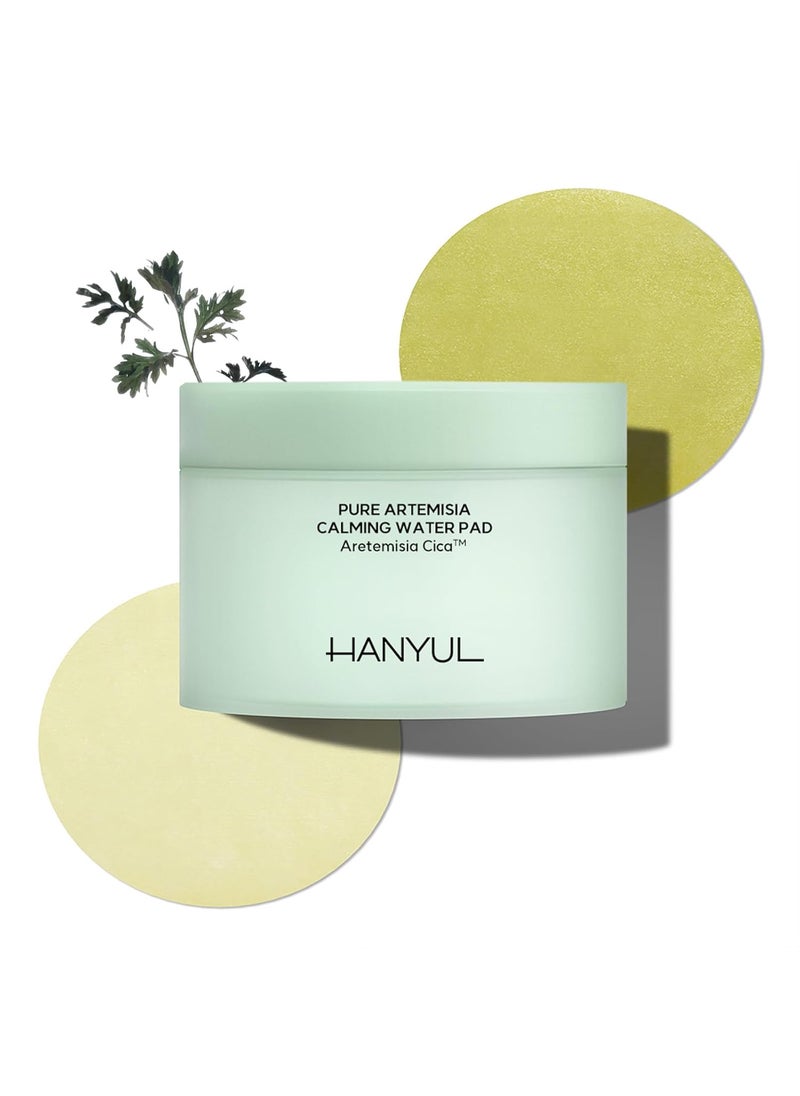 HANYUL Pure Artemisia (Mugwort) Calming Toner Pads | Deep Moisturizing and Quick Soothing, Herb Extracts with Cica, Korean Pre-makeup Skincare, Redness Relief Masks, 60 Sheets, 5.74 Fl Oz