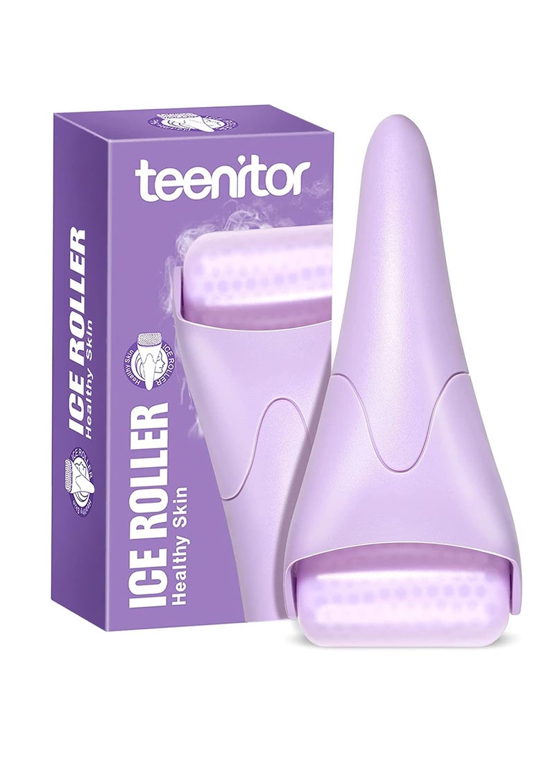 Teenitor Purple Ice Roller for Face, Anxiety Relief Items, Ice Face Roller Skin Care, Cold Roller for Puffiness, Roller Freezer Facial Massager Skin Care Tools