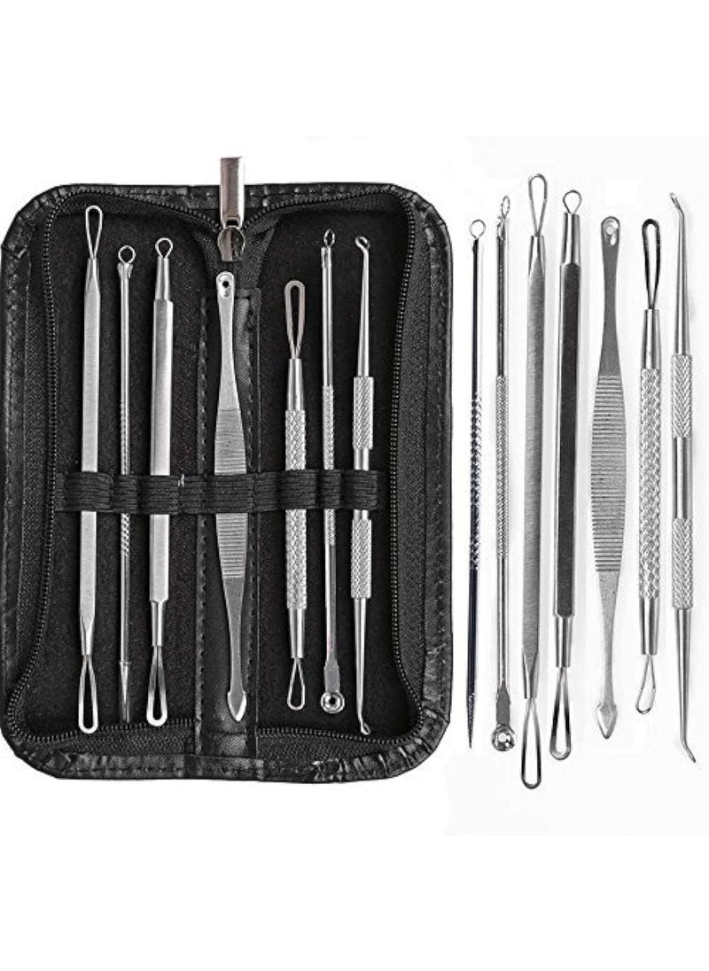 Blackhead and Pimple Remover Kit - 7 Surgical Extractor Tools - Excellent for Acne Treatment, Pimple Popping, Blackhead Extraction, Zit Removing, Blemish Removal, Comedone Extracting,Whitehead Popping