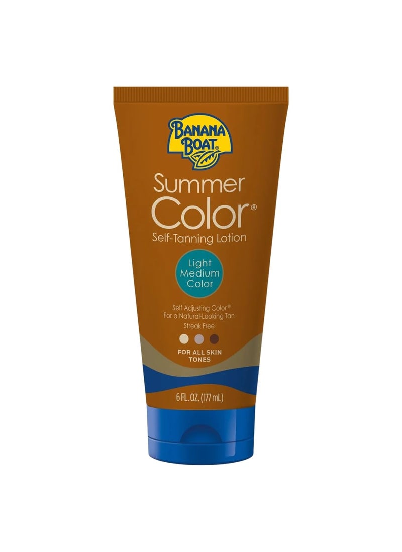 Banana Boat, Summer Color Self-Tanning Lotion, Light/Medium Color, For All Skin Tones, 6-Ounce Tubes (Pack Of 3) By Banana Boat [Beauty]