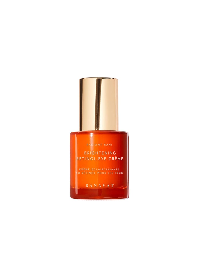 RANAVAT Brightening Retinol Eye Cream - Anti Aging Eye Cream and Dark Circle Corrector - Enriched with Micro-Encapsulated Retinol, Bakuchi Seed, & Saffron (0.5 oz)