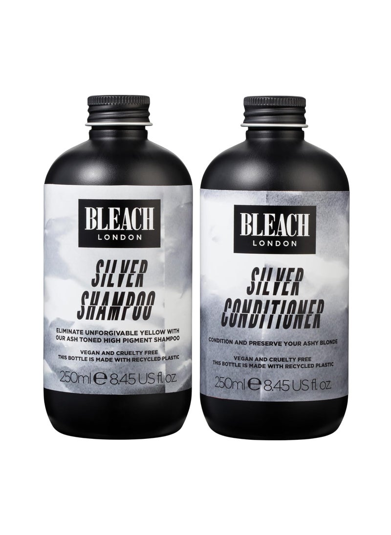 BLEACH LONDON Silver Shampoo & Conditioner Set (250ml)
