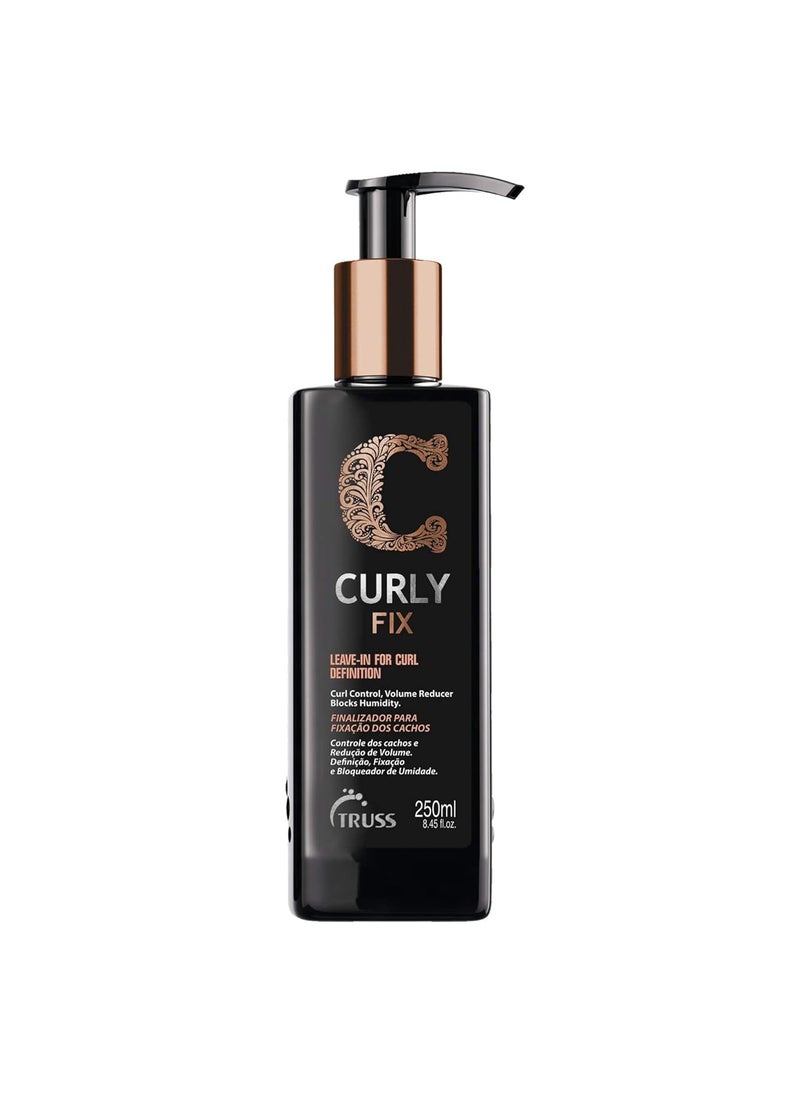Truss Curly Fix - Leave-in Curl Defining Cream - Medium Hold, Controls Frizz and Reduces Volume for Defined Curls All Day
