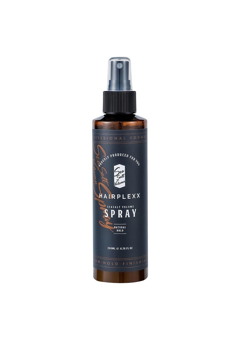 Sea Salt Volume Hair Spray for both Men and Women, Natural Thick and Volumizing Hair Look with Matte Finish and Natural Hold, Paraben Free - 6.76 Fl Oz (Pack of 1)