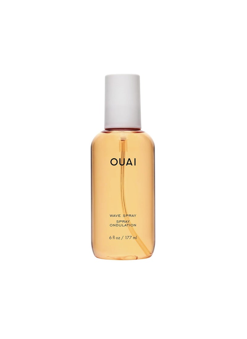 OUAI Wave Spray - Texture Spray for Hair with Coconut Oil & Rice Protein - Adds Texture, Volume & Shine for Beach Waves - Paraben Free, Safe for Color & Keratin-Treated Hair (6 fl oz)