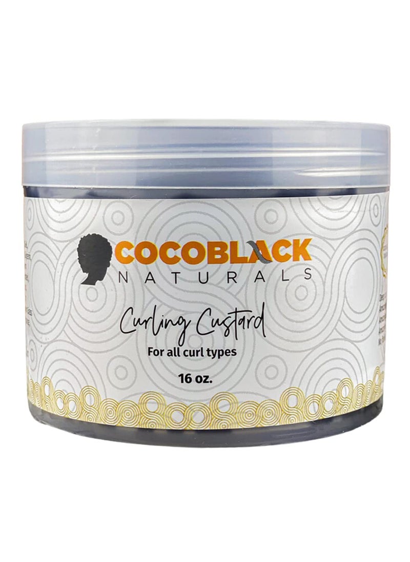 Curling Custard Ghana for Coily Kinky Type 4c Hair, 16 fl oz