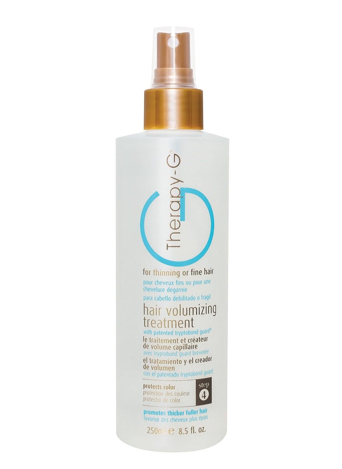 Hair Volumizing Treatment (250ml 8.5 oz) for fine, thinning hair and hair loss. Protects hair color and prevents damage and reduces styling stress. Creates instant body and volume.