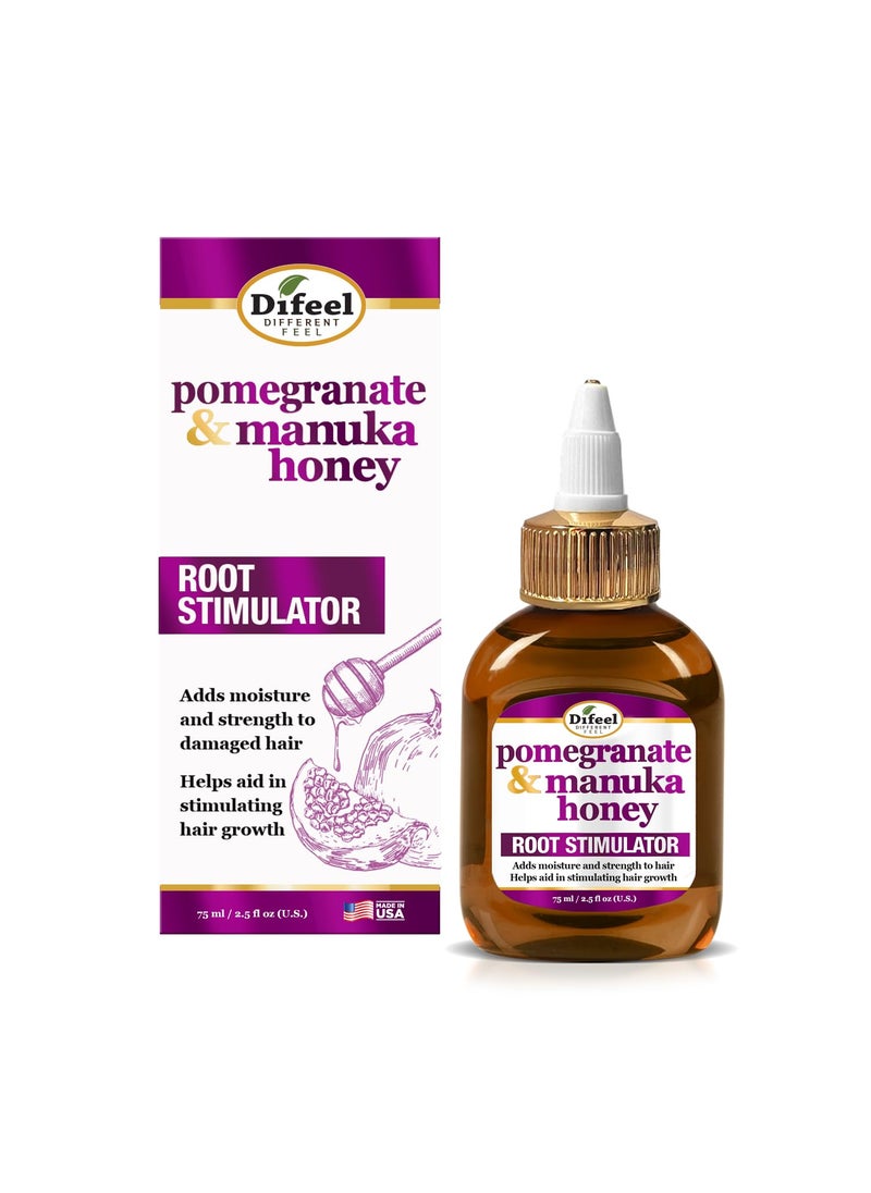 Difeel Pomegranate & Manuka Honey Root Stimulator 2.5 oz. - Deep Scalp & Hair Oil Treatment