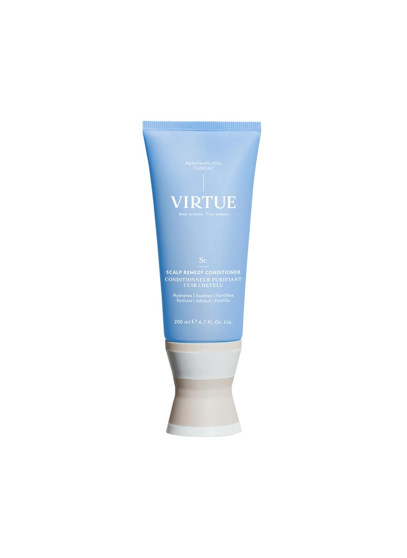 VIRTUE Scalp Remedy Conditioner, Microbiome Balancing for Dry, Oily, and Irritated Scalps, Fragrance Free, Safe for All Hair Types, Color Safe, 6.7 Fl Oz