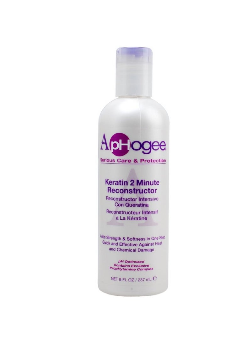 Aphogee Keratin 2 Minute Reconstructor, 8 oz (Pack of 2)